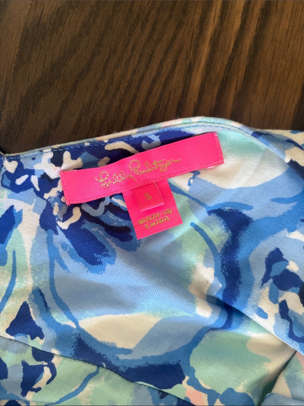 EUC Lilly Pulitzer Blue Floral Maxi Dress - Picture 2 of 4